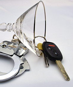 Drinking Glass, Car Keys and Handcuffs Drinking Glass, Car Keys and Handcuffs